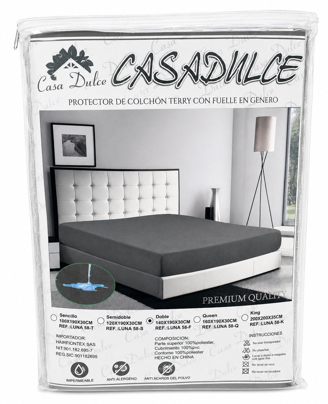 Protector de colchon antifluido Protector Antifluido - Imagen 1